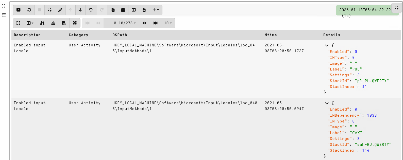 Enumerating the locales